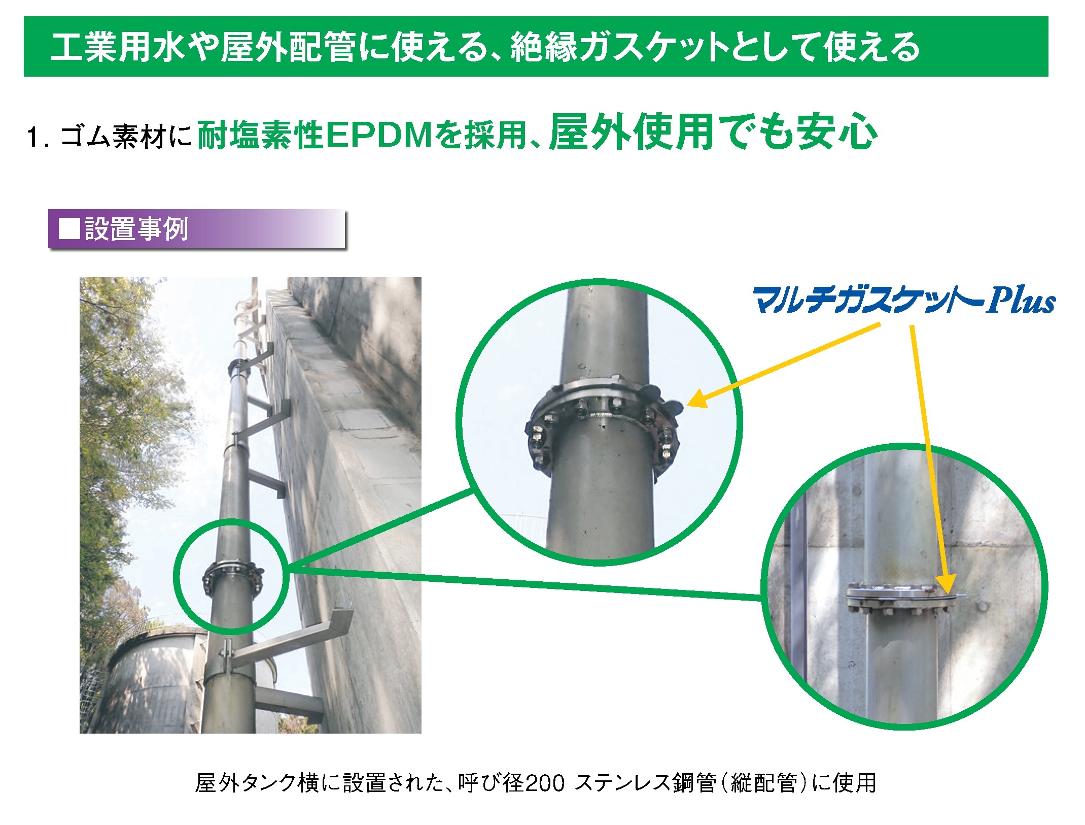 マルチガスケットPlus特長1