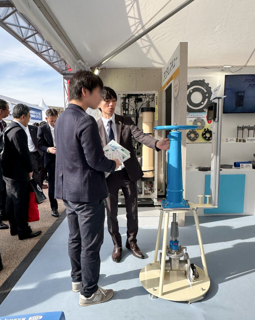 広島水道展の模様　密封式開閉台2