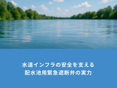 水道インフラの安全を支える<br>配水池用緊急遮断弁の実力